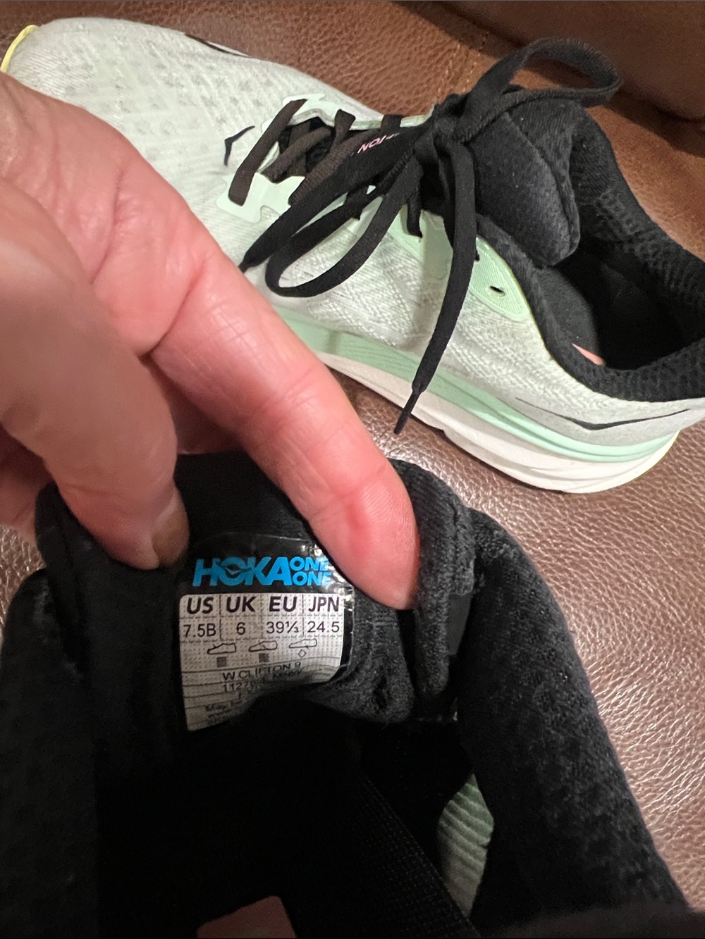 Hoka Mint, Pink & Black Women's Cushioned Running Sneakers - Picture 2 of 15
